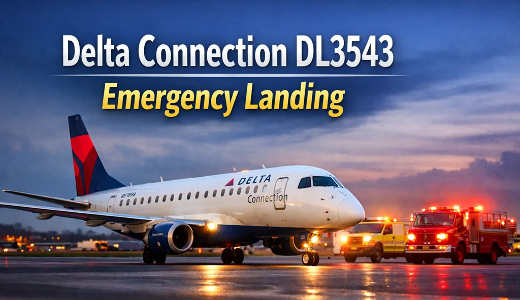 delta connection dl3543 emergency landing